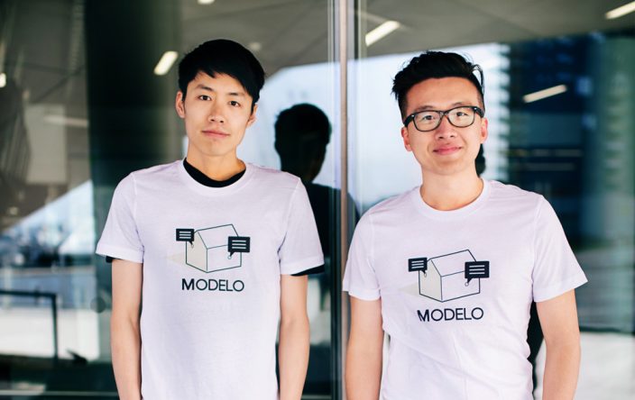 Modelo co-founders Tian Deng and Qi Su