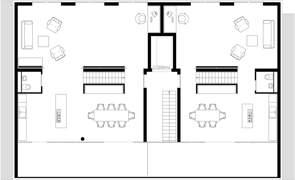 Floor plan sixth floor of AFR 25 by Zoomarchitekten