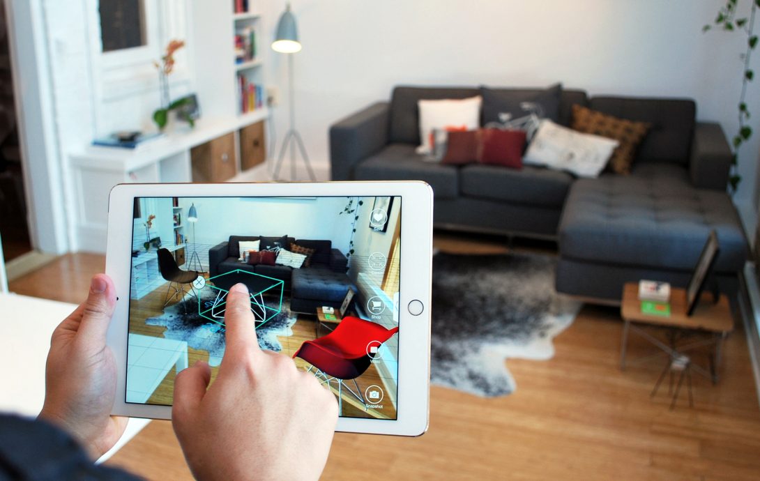 virtual reality - The app Pair allows architects to drag-and-drop 3-D models of consumer furnishings into their designs using iPhones or iPads.