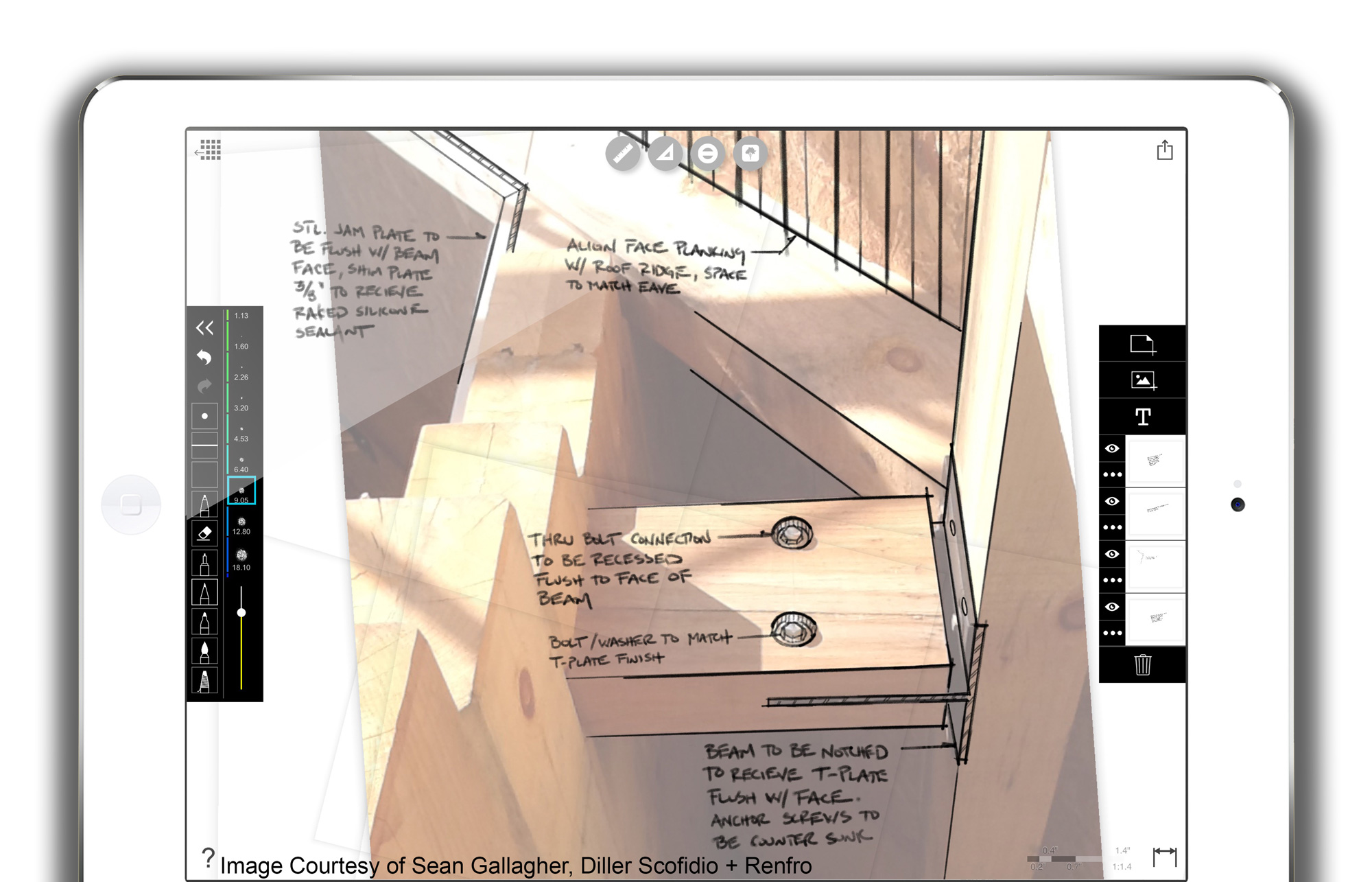 An example how Morpholio Trace can be used.