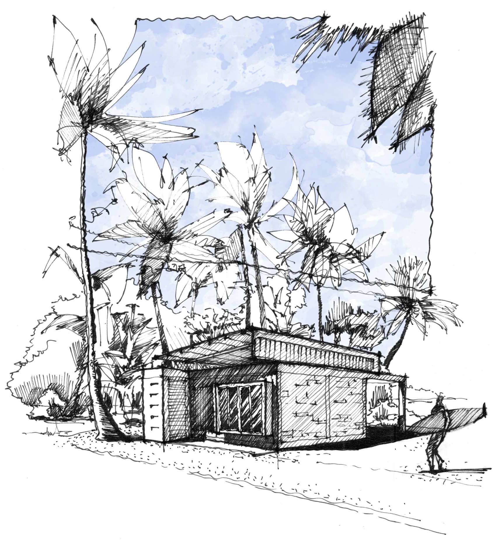 Freehand Architectural Sketches Demonstrate Immense Skill